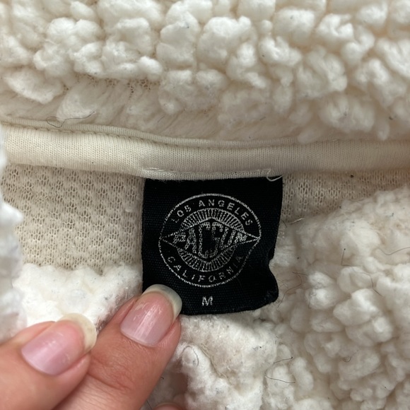 White Fuzzy Sweatshirt - Picture 2 of 5